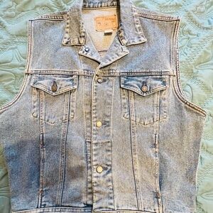 Vintage 1960/70’s Unisex Gap Trucker Denim Vest EUC